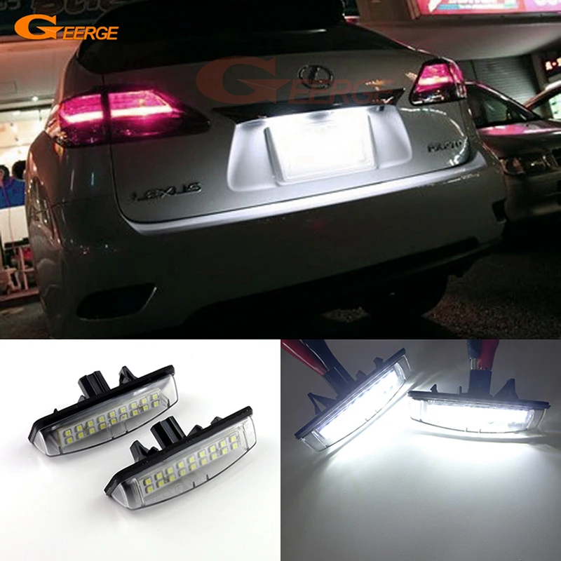 

For LEXUS IS IS300 IS200 ES ES300 ES330 GS GS300 LS RX HS Ultra Bright Led License Plate Lamp Light No Error Car Accessories