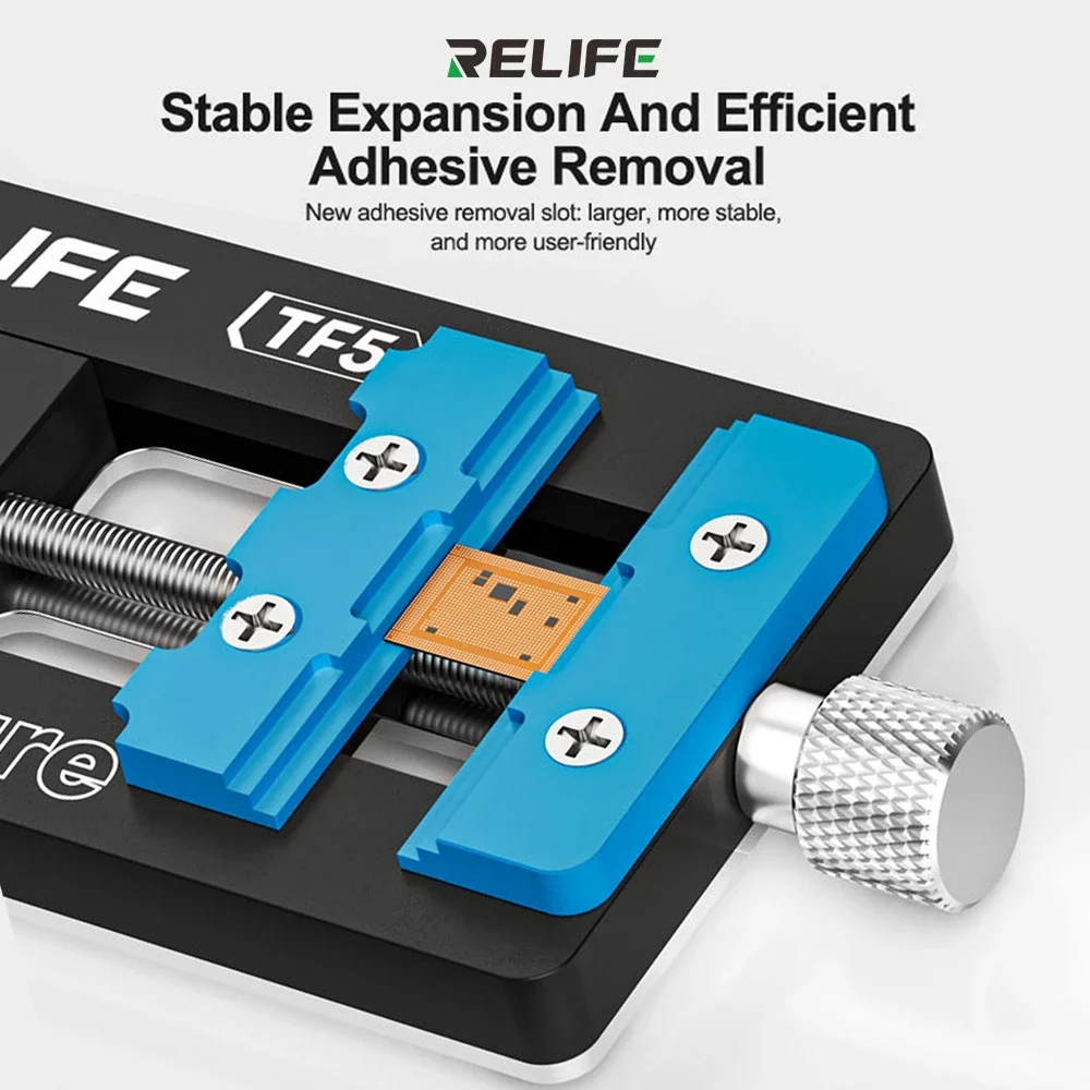 RELIFE TF5 Dispositivo multiporta multifunzione Nuovo design di slot per scheda madre smartphone Chip PCB Strumento di bloccaggio per riparazione CPU