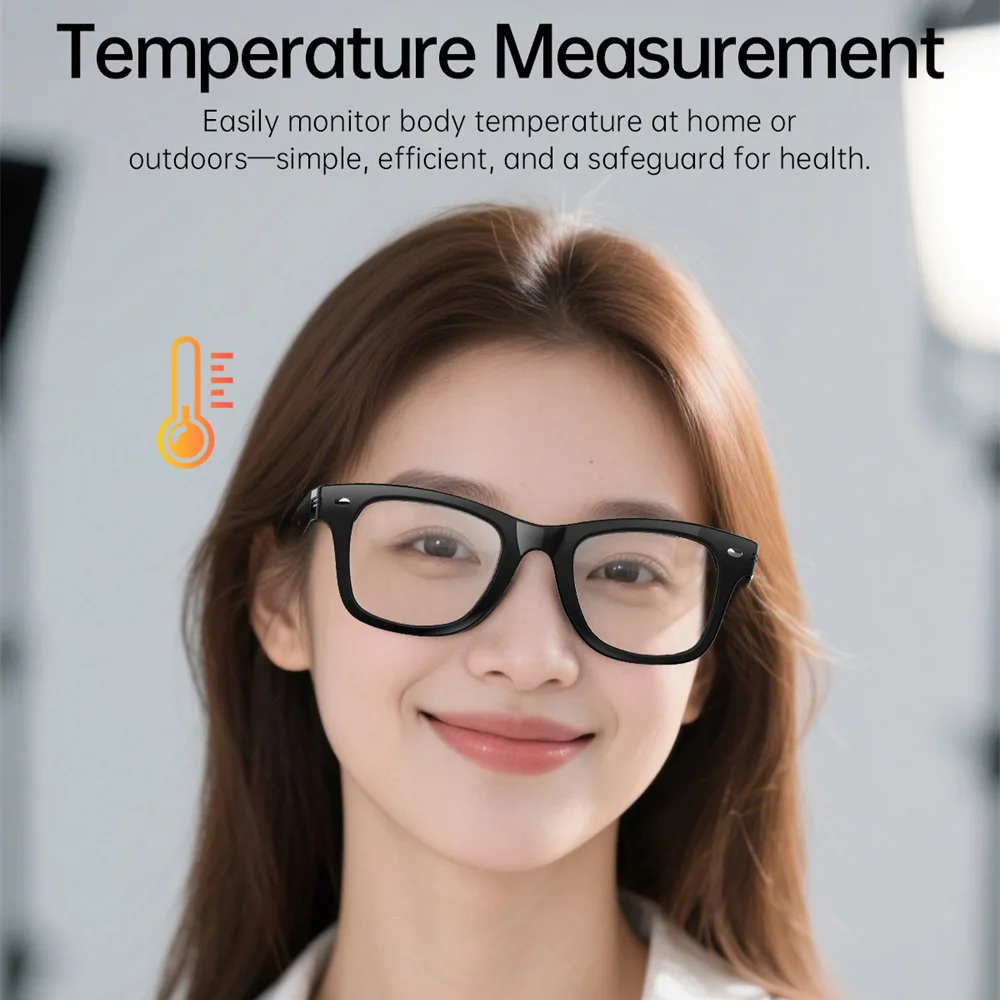 헬스 AI 지능형 안경 심박수 체온 AI 번역 자외선 감지 스포츠 음성 비서 통화 선글라스