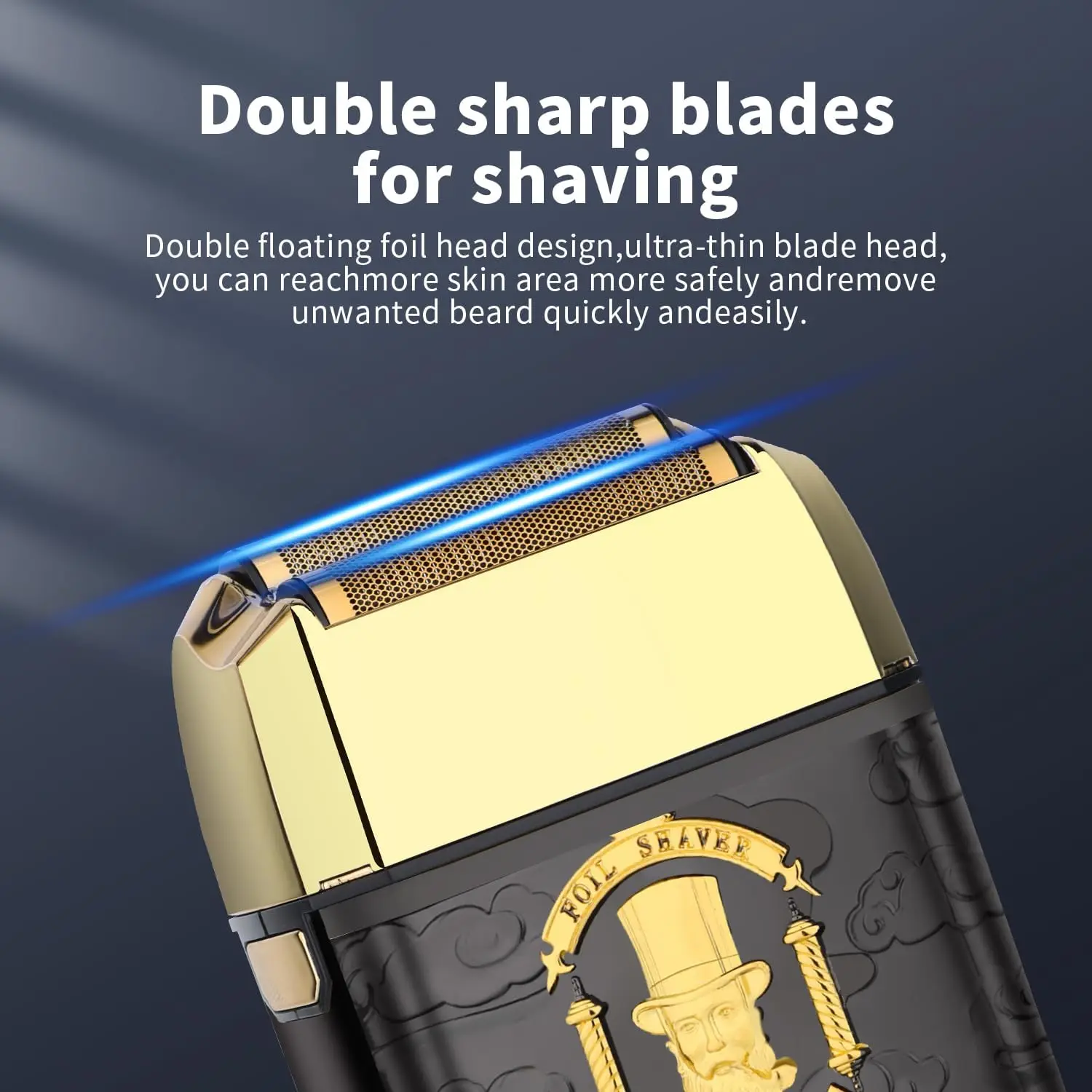 2026 New Upgrade Cordless Foil Shaver For Men, Professional Electric Razor, Bald Head Precision Trimmer, Double Foil T