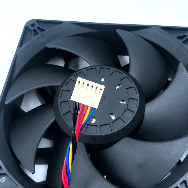 Baru Yang Kuat 6Pin Fan 140 Mm 14038 DC 12V 4A 5600 Rpm 280CFM untuk E9 + E10 Bitcoin Miner kipas Pendingin Mengganti PFM1412DE