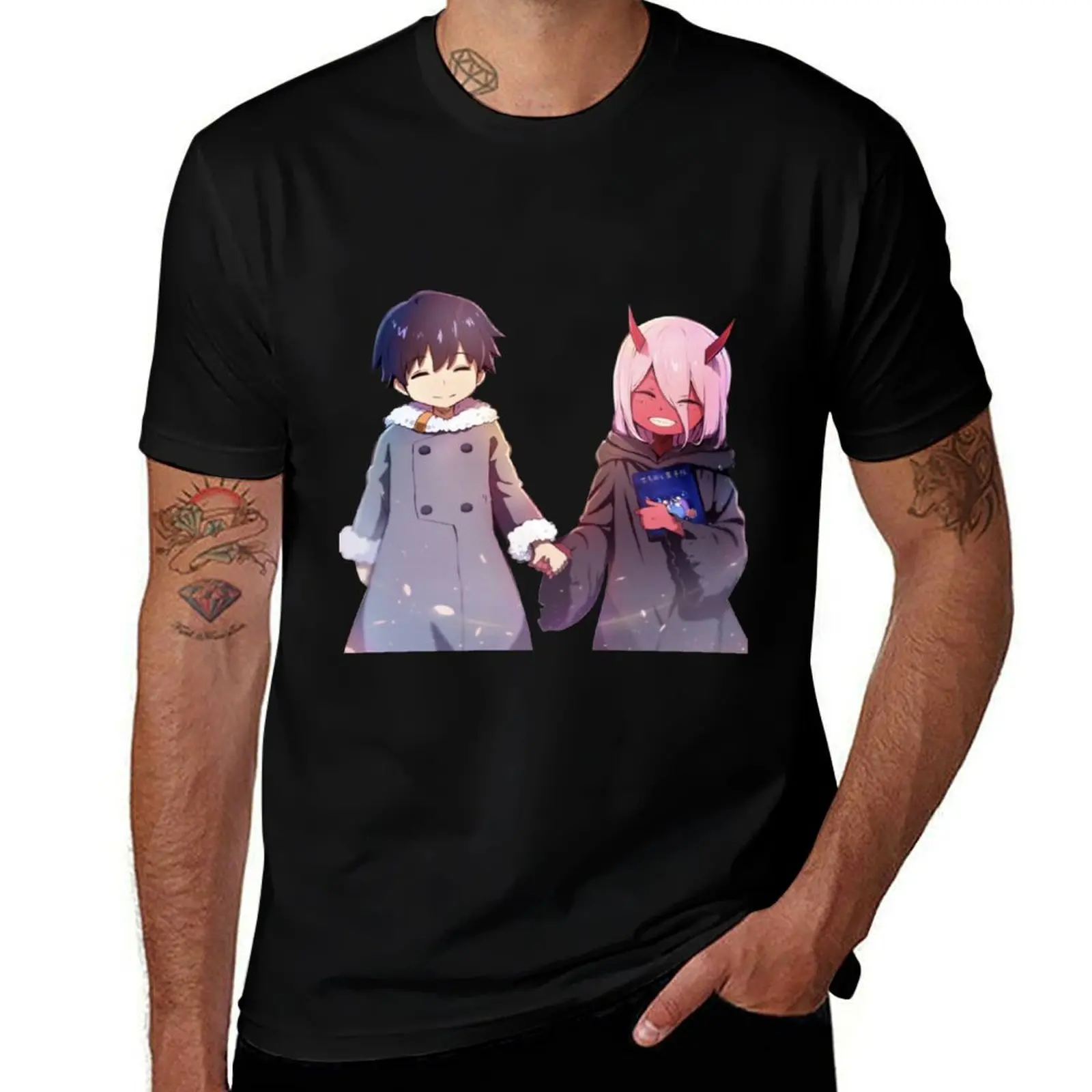 

Two in Hiro and Franxx the Darling Zero | T-Shirt Plus Size Loose Fit T-Shirt