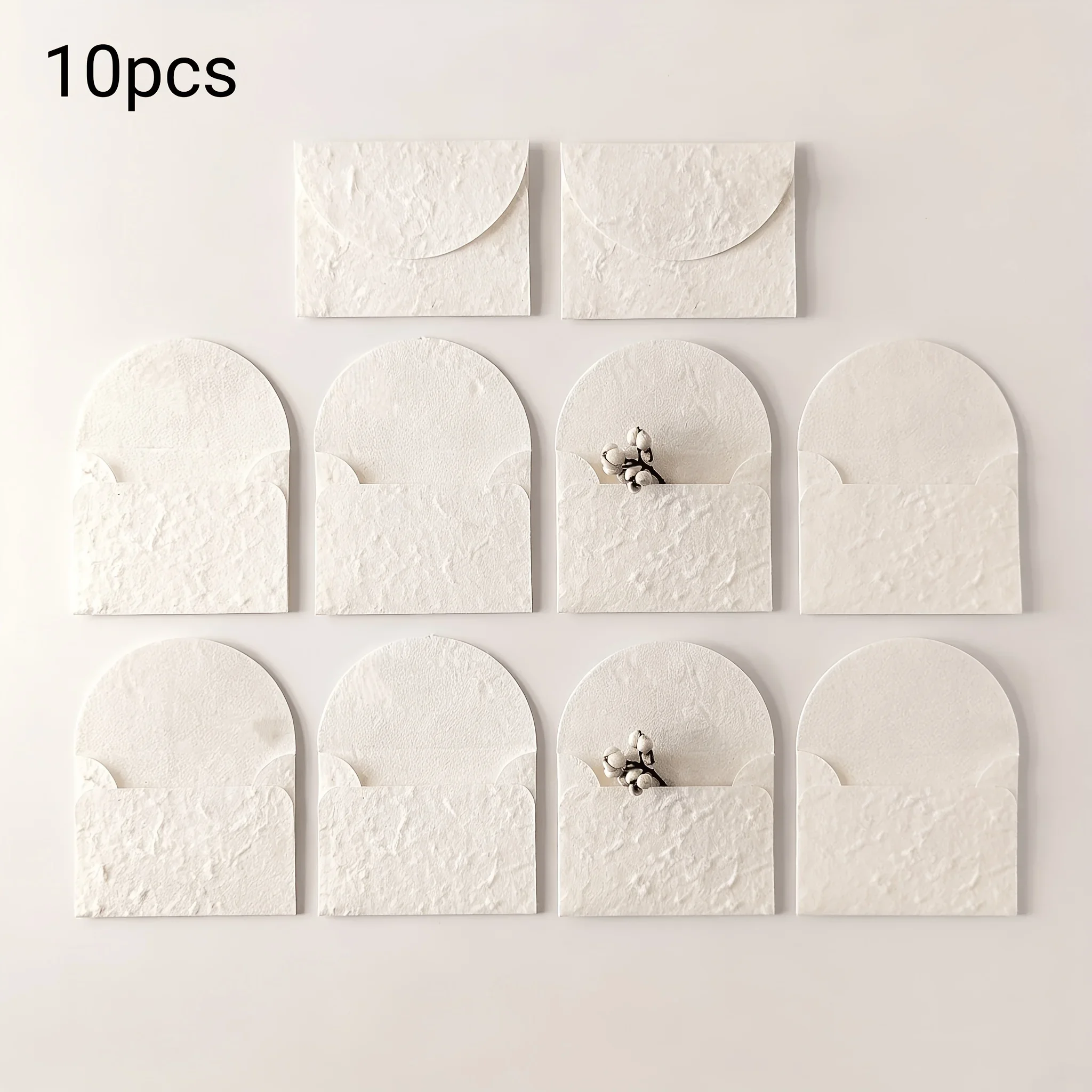 5-50pcs Textured, Handmade Envelopes Measuring in White, for Wedding Invitations Greeting Cards Crafts Thank You Notes