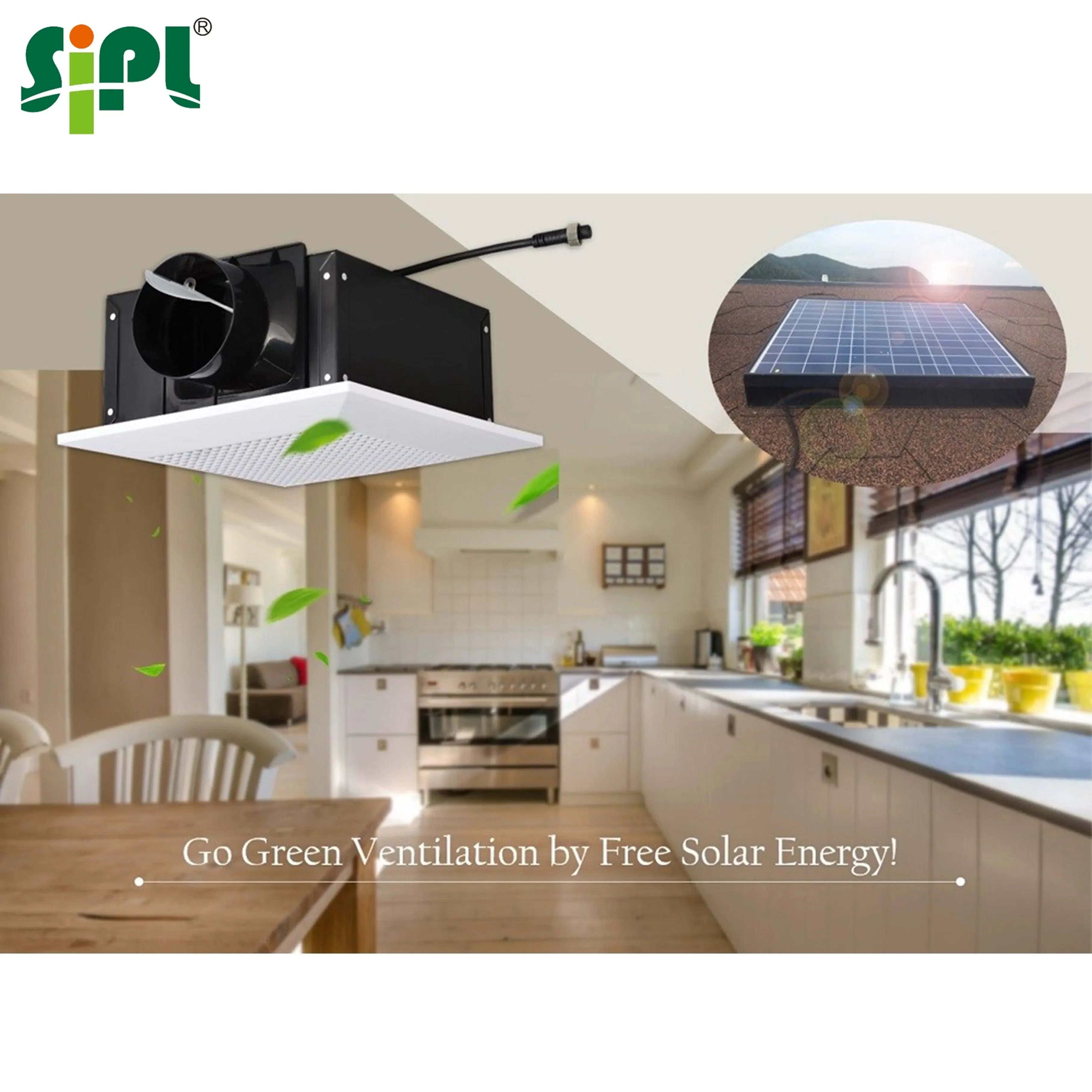 Sunny Solar DC Vent Tools High Quality Kitchen Air Exhaust Ceiling Fan Centrifugal Type 4 inch Air Blower Smoke Ventilation Fan