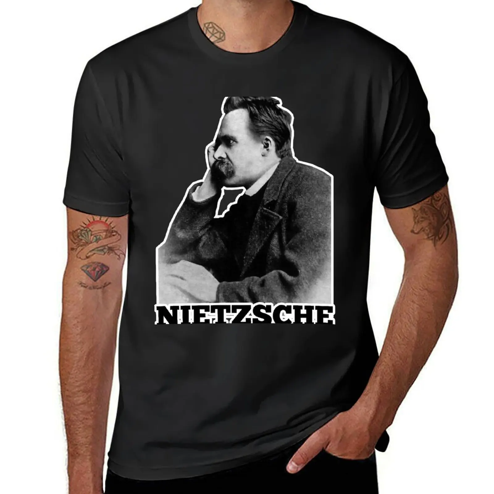 Nietzsche T-Shirt anime clothes cute tops designer t shirt men