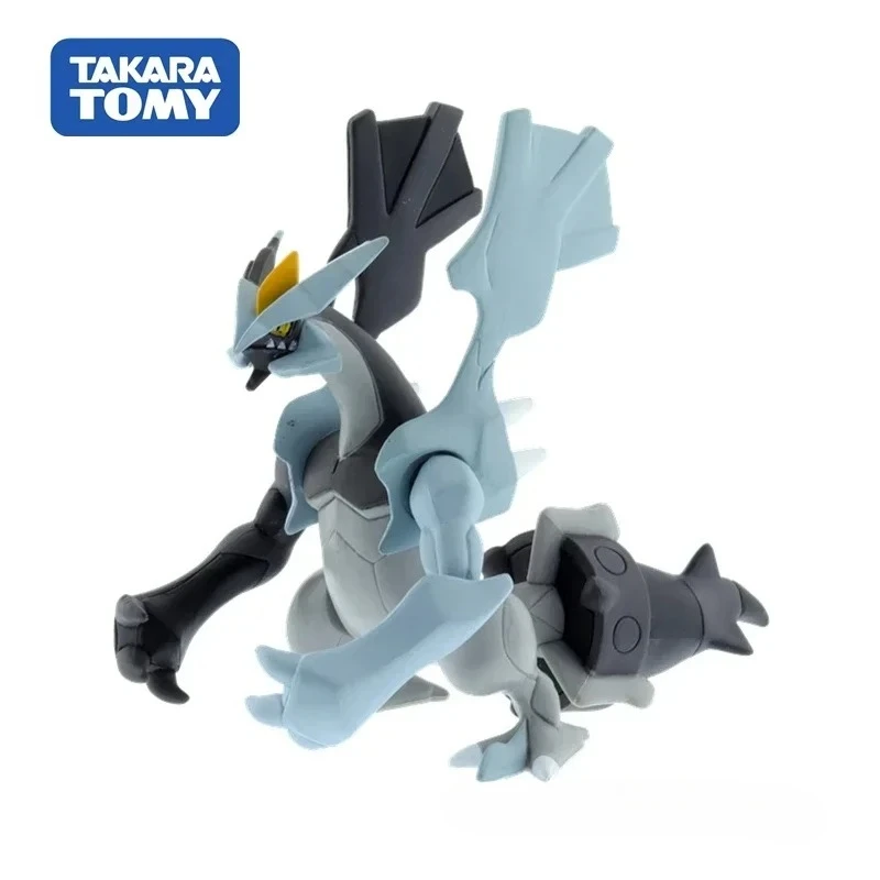 En stock, Takara Tomy Tomica Pokemon Pocket Monster Collection MonColle ML-11 Black Kyurem, figura de anime, juguete, adorno de escritorio, regalo