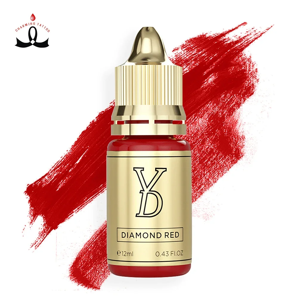 

YD NEO Tattoo Ink Diamond Red 12ML/bottle Pigment Professional Beauty Micropigmentation Pigment Permanent Tattoo Makeup Supplies