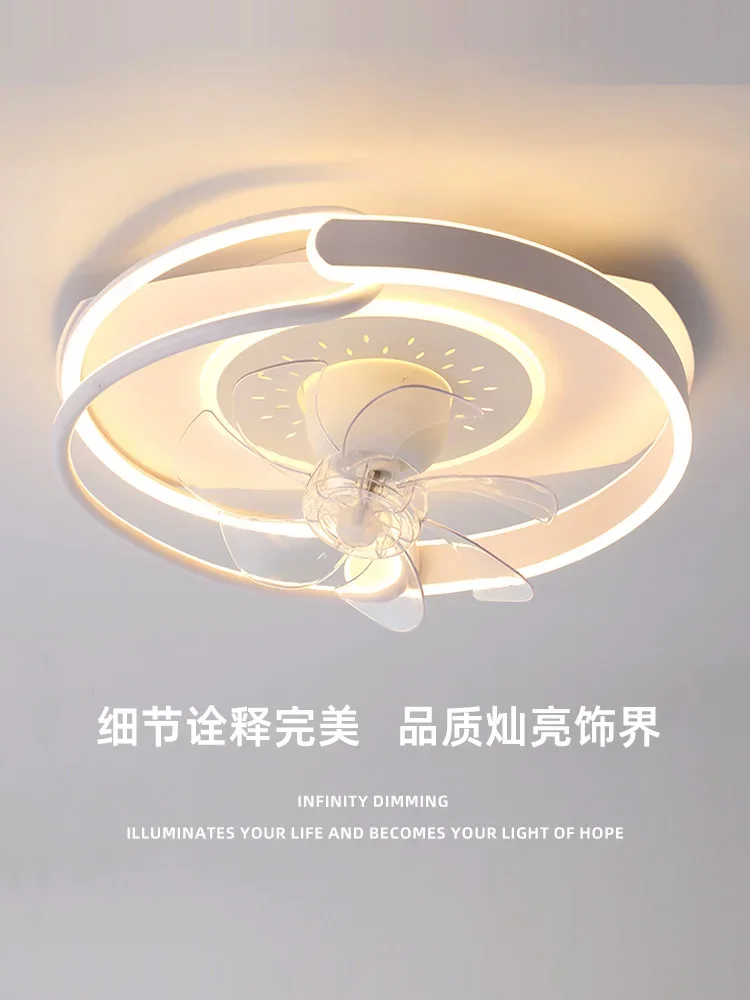 Bedroom fan light, ceiling mounted room, dining room, quiet and windy