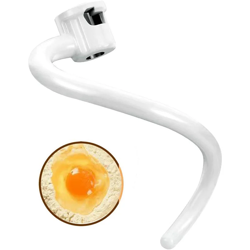 LITE-2X خطاف عجين معدني مطلي حلزوني خطاف عجين معدني مطلي حلزوني - يناسب نماذج رفع وعاء خلاط المطبخ