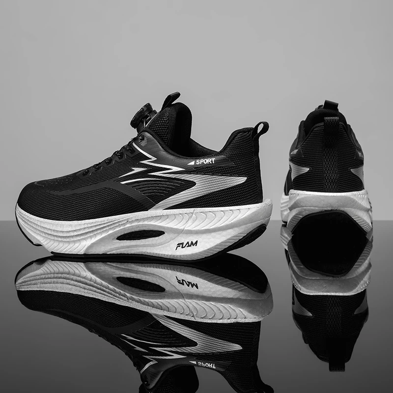 Men's lightweight casual sneakers fours seasons new soft sole breathable outdoor racing running shoes Carbon speed sports shoes