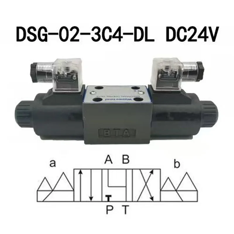 Katup Hidrolik DSG-02-3C2 3C3 3C4 3C6 2B2 2B3B Katup Solenoid Tekanan Oli Dua Arah