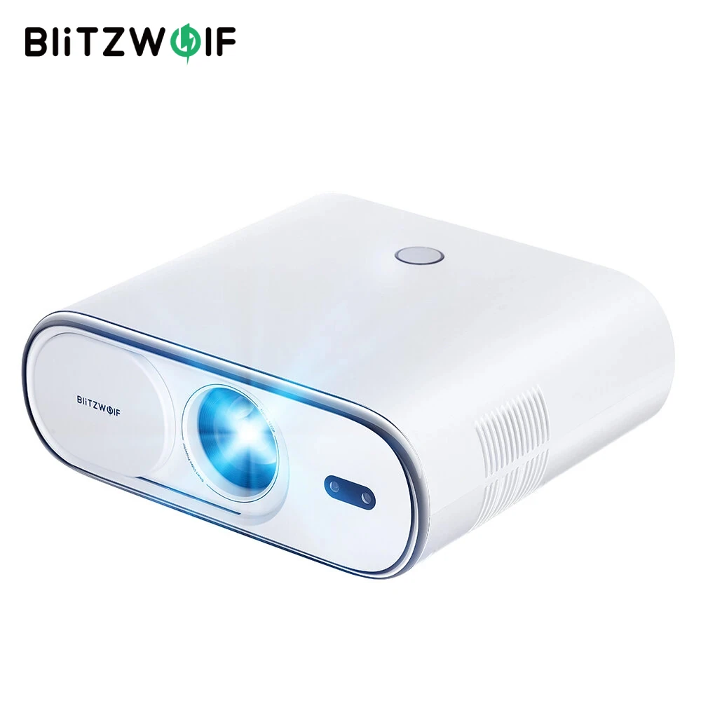 BlitzWolf BW-V5 воздушный светодиодный проектор, физическое разрешение 1080P, 9000 люмен, Bluetooth 5,0, портативный фильм, совместимый с ТВ-палкой