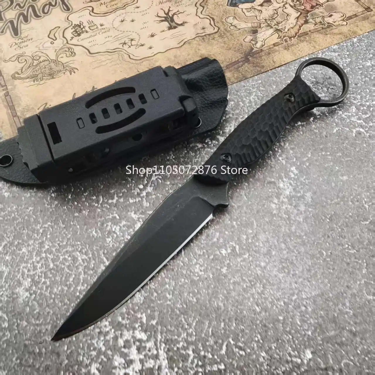 

Multi Knife Camping Utility Fixed Blade Outdoor Knife with Kydex Sheath G10 Handle Multifunctional Straight Knives Gear