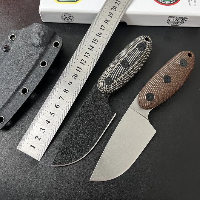 ESEE-SENCILLO A2، سكين خارجي، سكين مستقيم صغير عالي الصلابة، سكين نجاة في البرية للدفاع عن النفس في الهواء الطلق