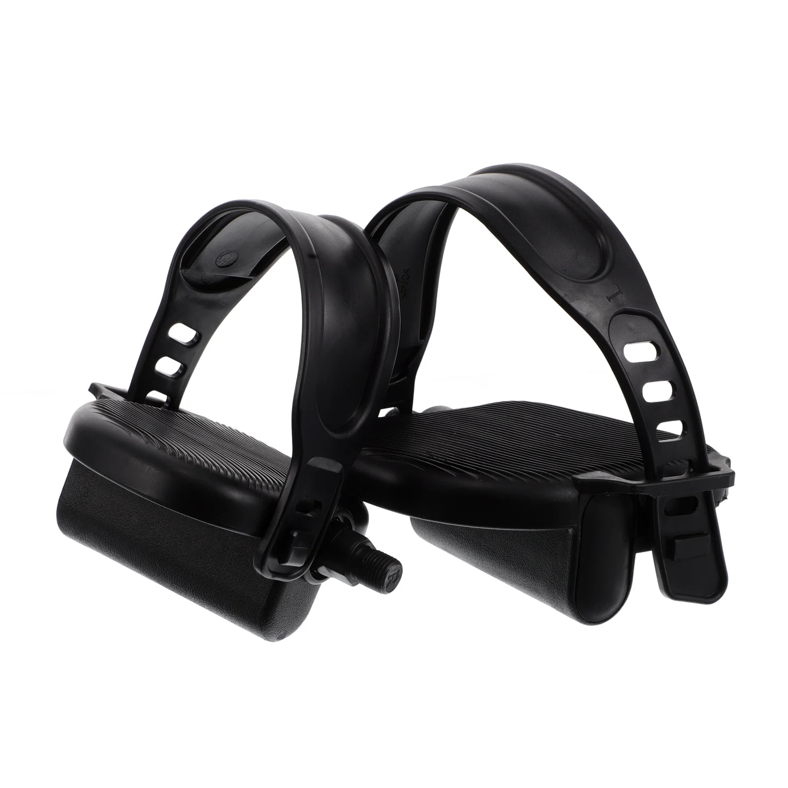 

1 Set Of Fitness Bike Replacement Lightweight Non-Slip Stationary Exercise Pedals For Home Commercial Use Adjustable Straps
