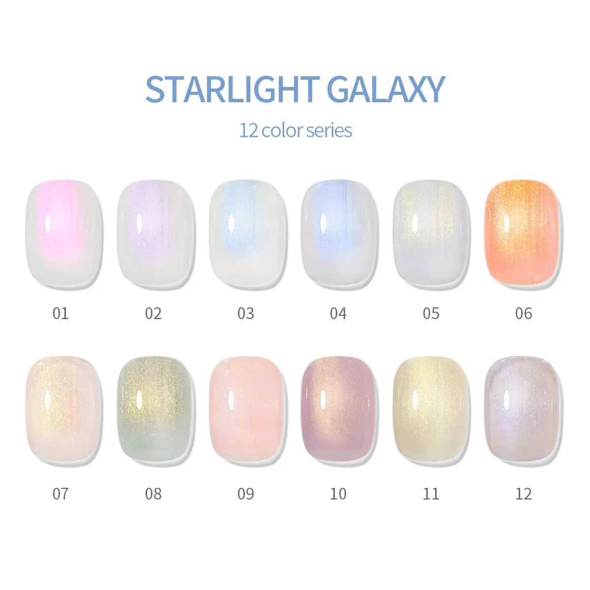 12 Colours Star River Aurora Gel Nail Polish Stained Glass Polish Soak Uv Semi Permanent Glitter Top Varnish Manicure Goods 10ML