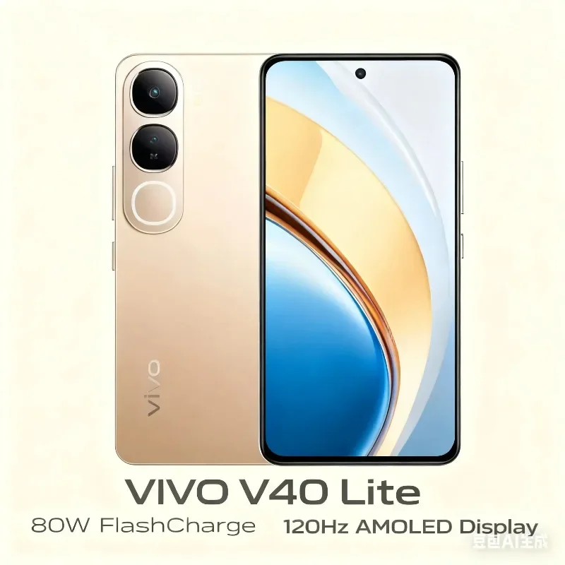Смартфон VIVO V40 Lite, 6,78 дюйма, HD + дисплей, двойная камера 50 МП, 5000 мАч, большой аккумулятор, 44 Вт, быстрая зарядка мобильного телефона Android 14