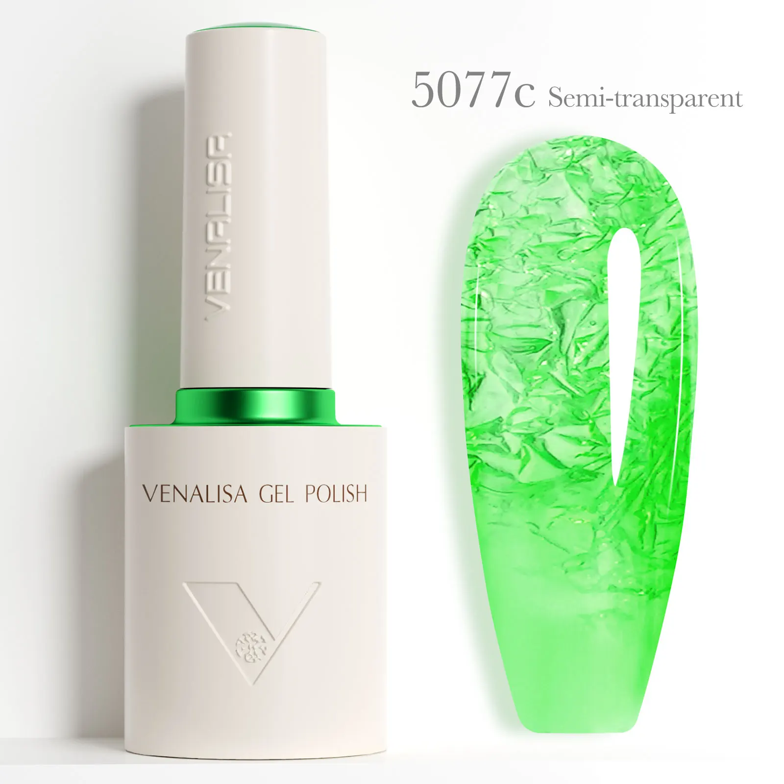 10ml Venalisa TPO Gratis Nagelgel Polish Bloedrood Semi Transparant Semi Permanent Vegan Soak Off UV LED Ronde Vorm Borstelgel