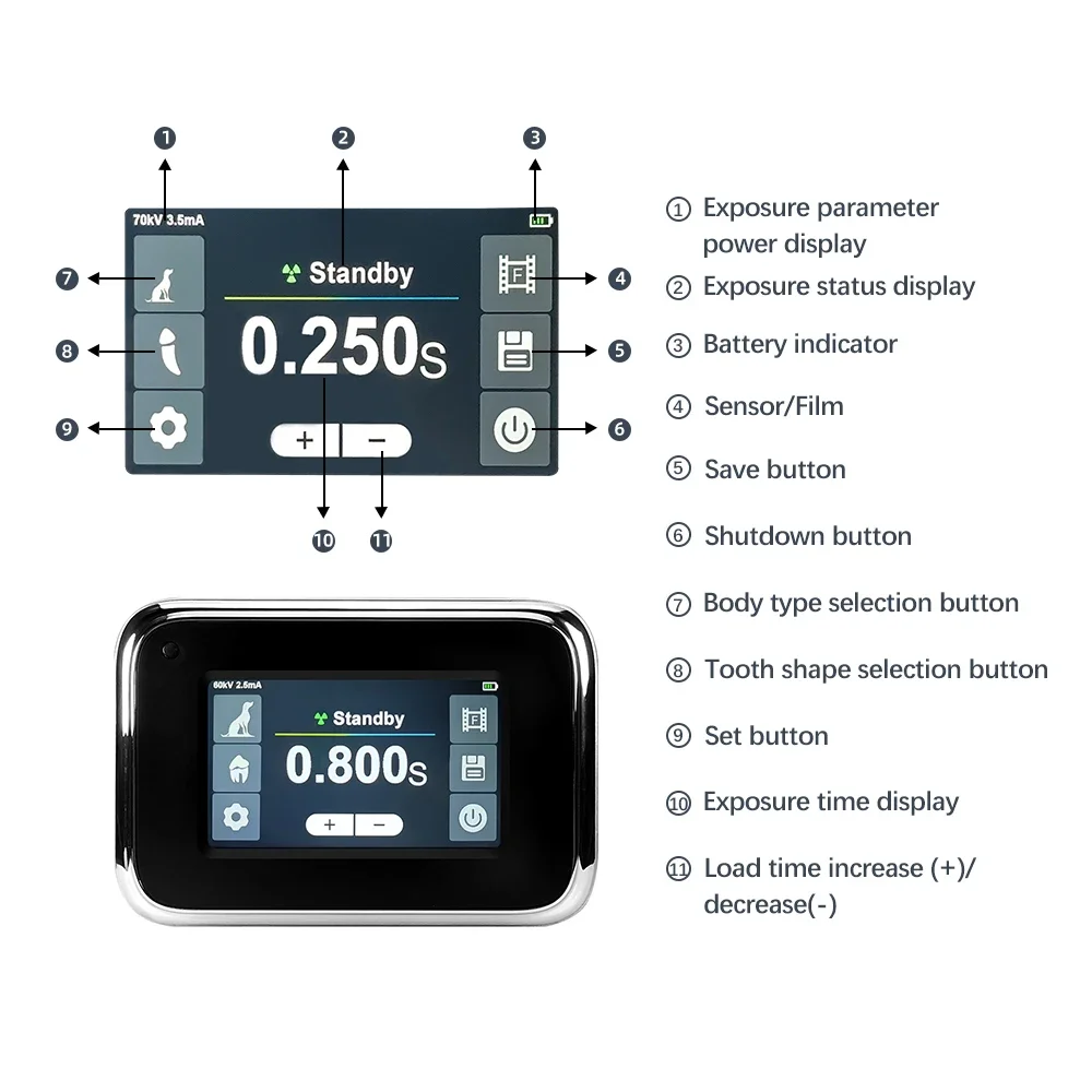 JINGT RV-350R 애완동물 엑스레이 기계, 초고주파 디지털 엑스레이 LCD 화면 이미지 엑스레이 이미징 시스템, 치과 장비