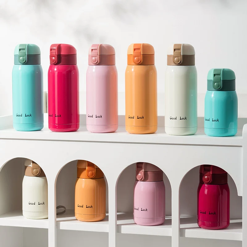 Copo de bolso de aço inoxidável 200ml/360ml, garrafa térmica a vácuo, mini copo térmico para viagem, caneca de café térmica, copo isolado, garrafa de água esportiva