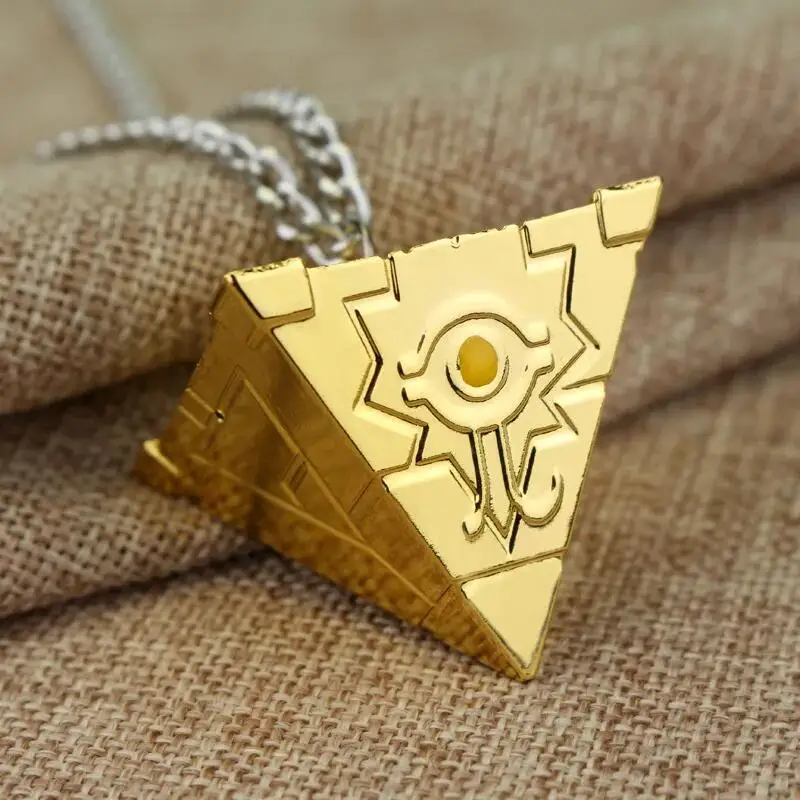 ¡Juego Yu-Gi-Oh! Collares Yugioh 3D Millennium rompecabezas ojo colgante Ojo de Horus Kolye Collares hombres mujeres Cosplay joyería regalo