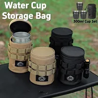 Outdoor Travel Water Cup Storage Bag Camping Storage Bag Multi-functional Portable Lights Storage Bag Lightweight Accessory S/L