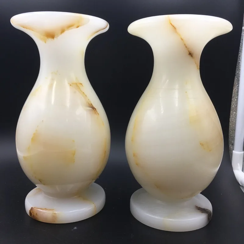 Afghan jade vase ornament, flower arrangement vase, ice jade and Ba jade vase craft Wholesale jade ornaments