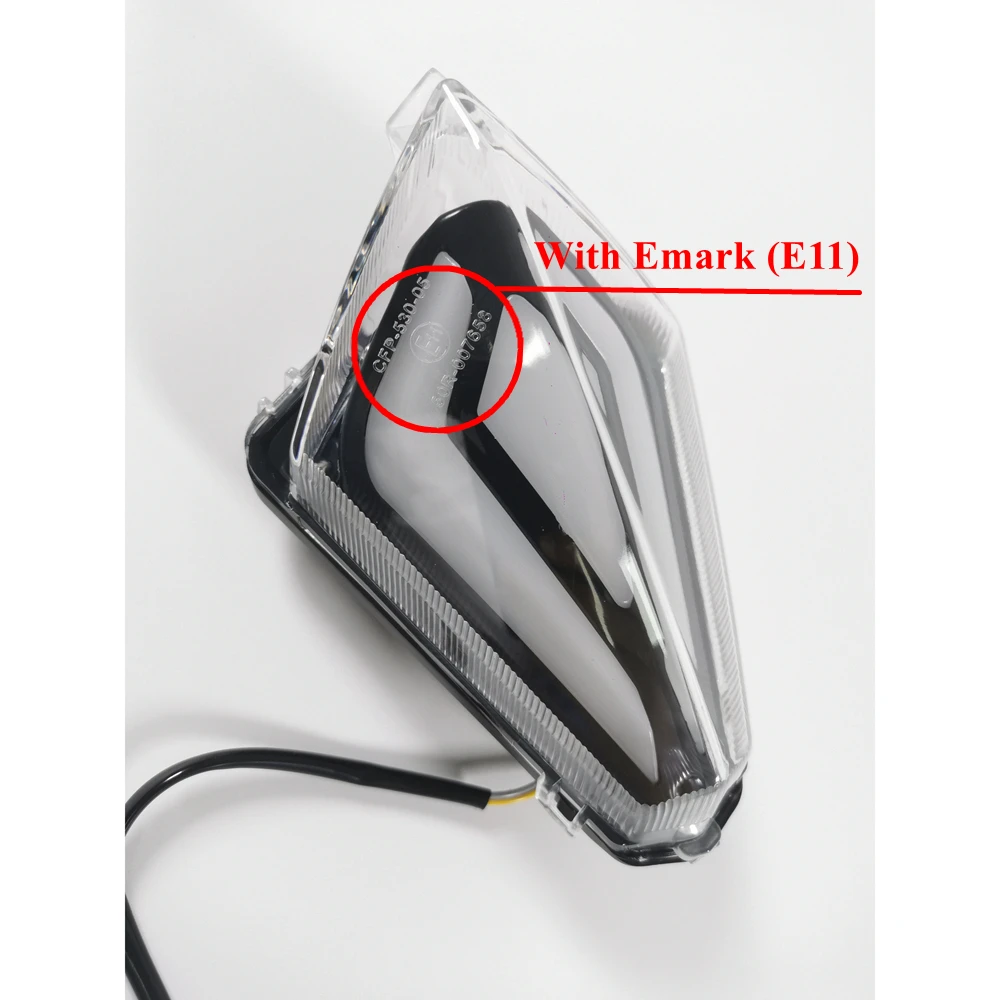 Luces de señal de giro LED traseras para Yamaha Tmax 530 2012-2016, indicadores, luces traseras con Emark Fit Scooter Tmax 530 2012-2016