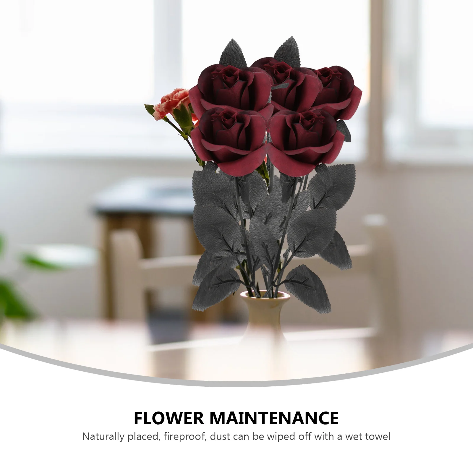 

5Pcs Wedding Rose Decoration Exquisite Workmanship Safe Material Valentine's Day Wreaths Centerpieces Bouquets