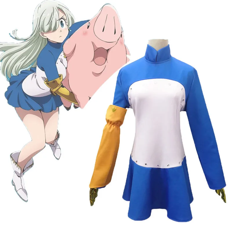 

Seven Deadly Sins Cos Suit The Resurrection of The Precepts Elizabeth Dress Cosplay Game Anime Peripherals Halloween