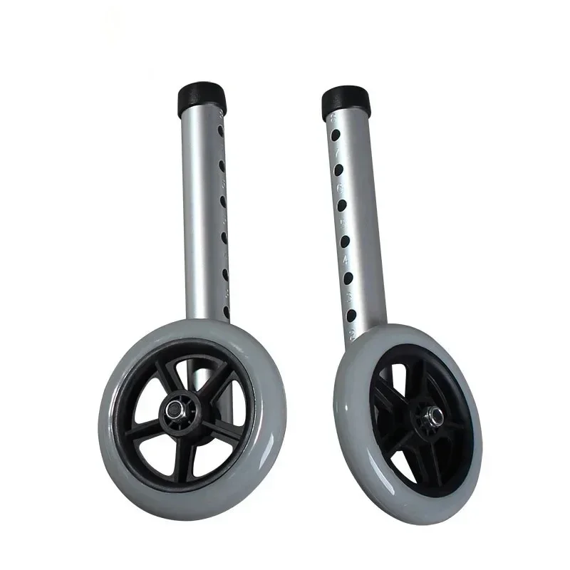 1 Pair Of Aluminum Alloy Walker Wheels For Days Folding Walker
