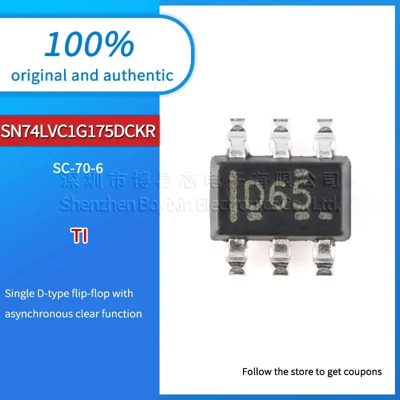 

10pcs SN74LVC1G175DCKR D65 Black casing