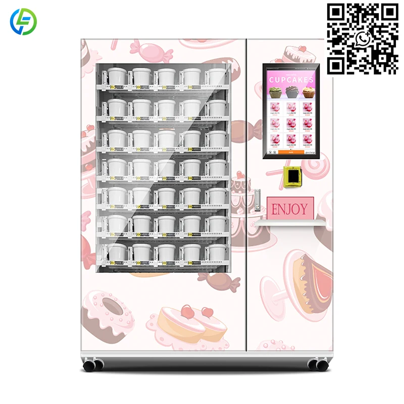 Customized Vending Machine Supplier Hot Sale Automatic Fresh Cake Cupcake Burger Bread Vending Machine Elevator