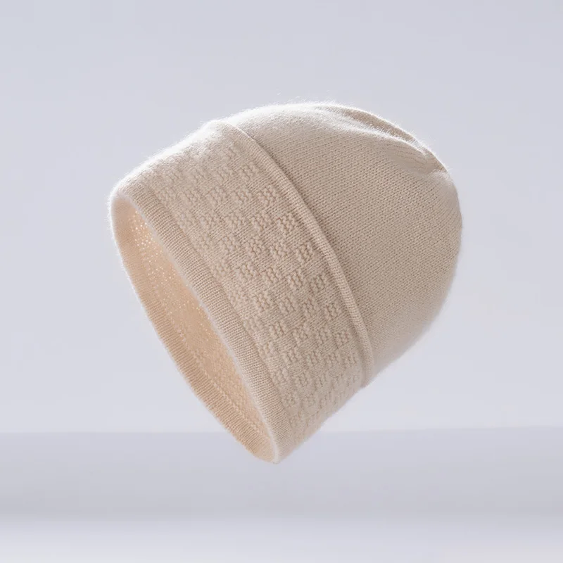 New 100% Pure Cashmere Hat For Women Perfect For Autumn And Winter Offering Warmth And A Casual Semi-Knitted Wrap-Around Style