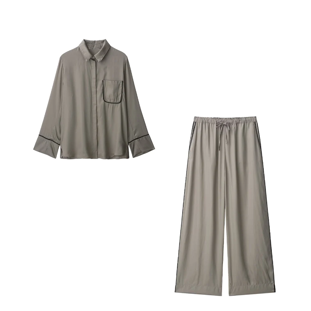 

UNIZERA women's sleepwear style nightgown shirt top casual pants temperament summer new pants