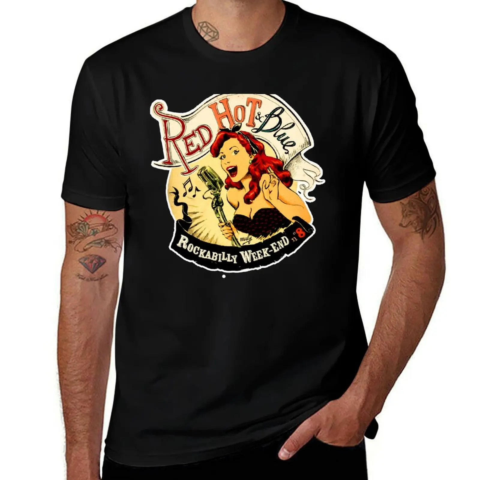 

Rockabilly Weekend : Three Days Of Music, Cars, And Dancing T-Shirt man t shirts cotton t shirts for man cotton soft T-shirt