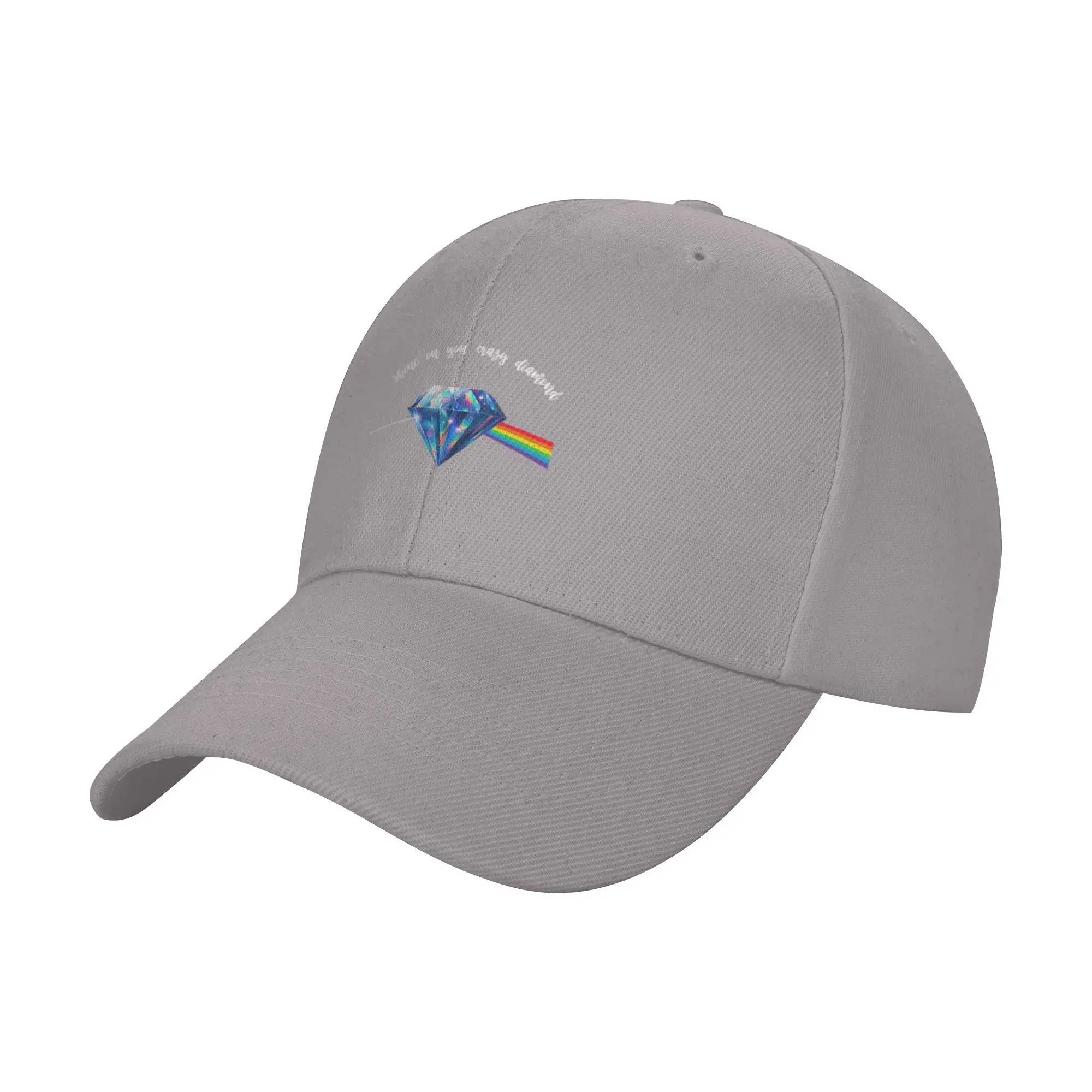 Hot Sale Psychedelic Diamond Prism Rainbow Graphic Art Baseball Cap  Cool Summer Hat  Overnight Trip Summer Hat