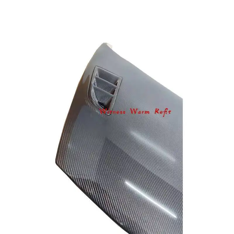 غطاء محرك السيارة الأمامي غطاء محرك السيارة طقم هيكل السيارة عالي الجودة من ألياف الكربون Frp مناسب لتصفيف السيارة Honda Civic Topmix
