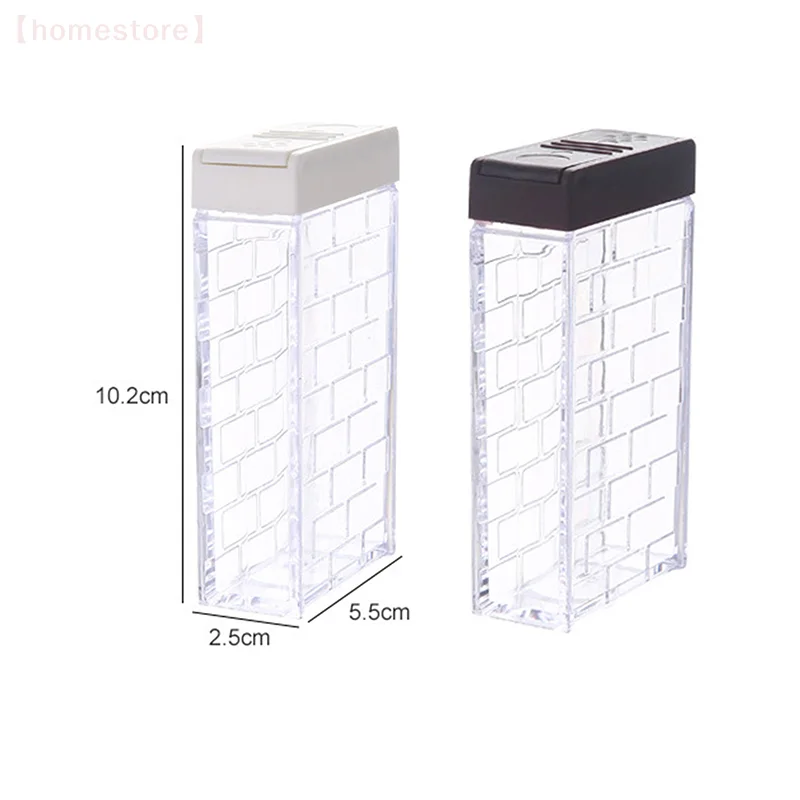 6pcs/set Kitchen Spice Jar Seasoning Box Spice Rack Spice Storage Bottle Transparent Salt Pepper Cumin Powder Box