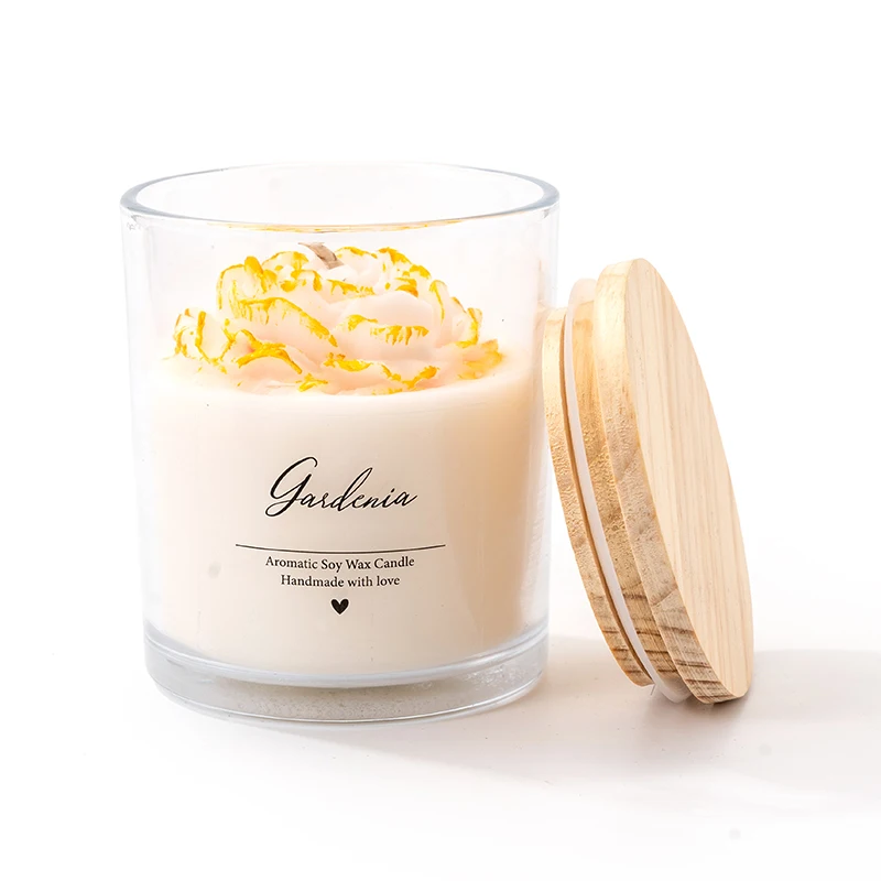 

7.5oz Handmade Premium Golden Peony Scented Candle for Mood Enhancement, Spa Ambiance, and Long-Lasting Fragrance