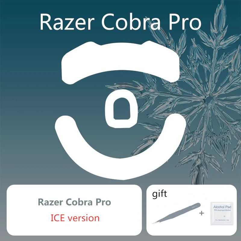 Ptfe Mouse Skates para Razer Cobra Pro Control Velocidade Mouse Feet Versao Ice Ratos