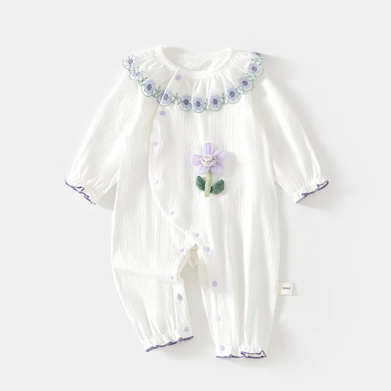 Baby Summer Jumpsuit Baby Summer Jacquard Thin Kimono Romper Air Conditioning Clothes Newborn Baby Romper