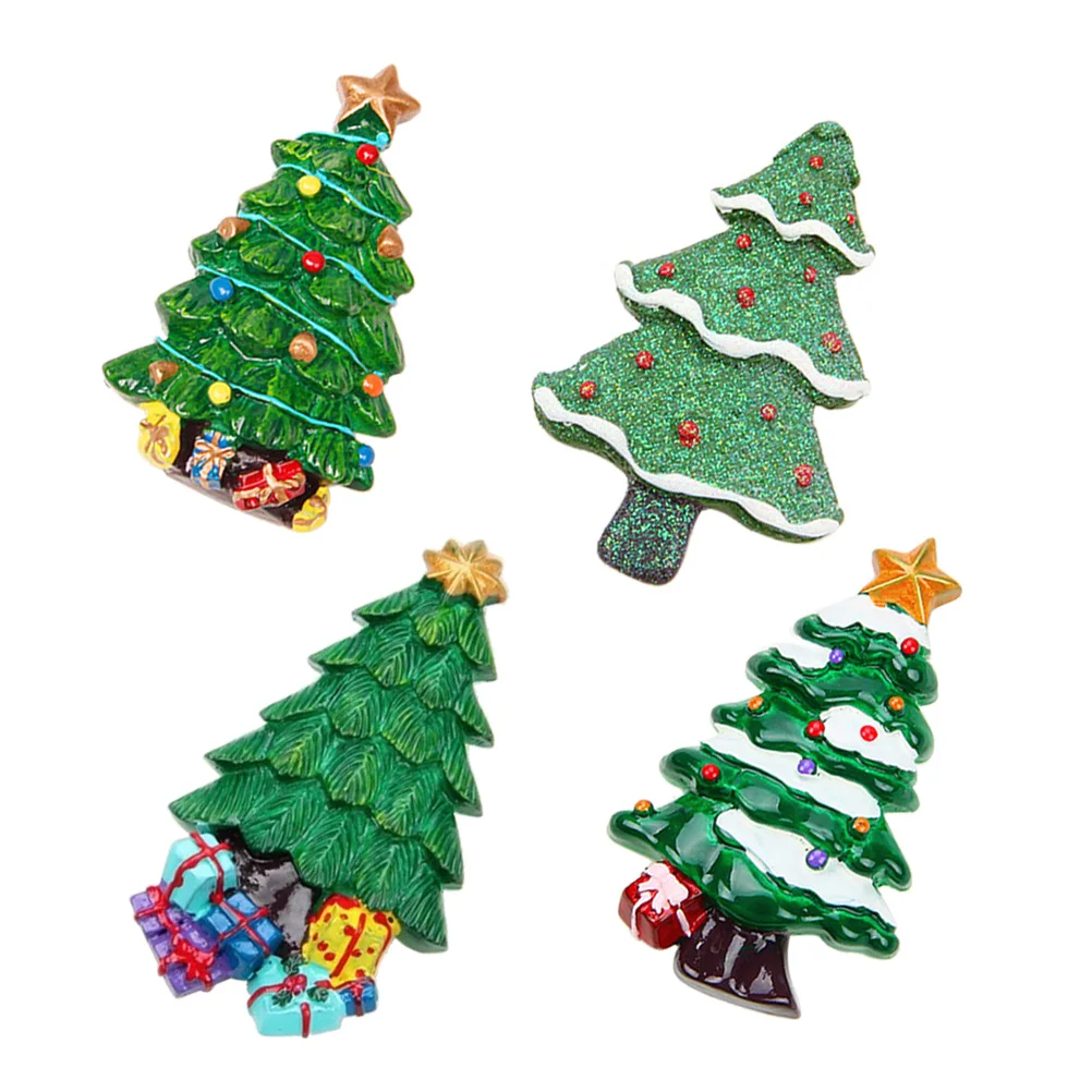

4 Pcs Fridge Magnet Cute Kitchen Accessories Christmas Decorations Magnetic Magnets