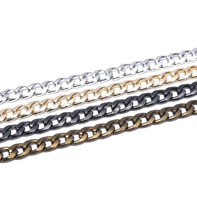 Metal Aluminum Bag Chain Replacement Parts Accessories For Hand-Woven Shoulder Handbag DIY Handmade Detachable Straps