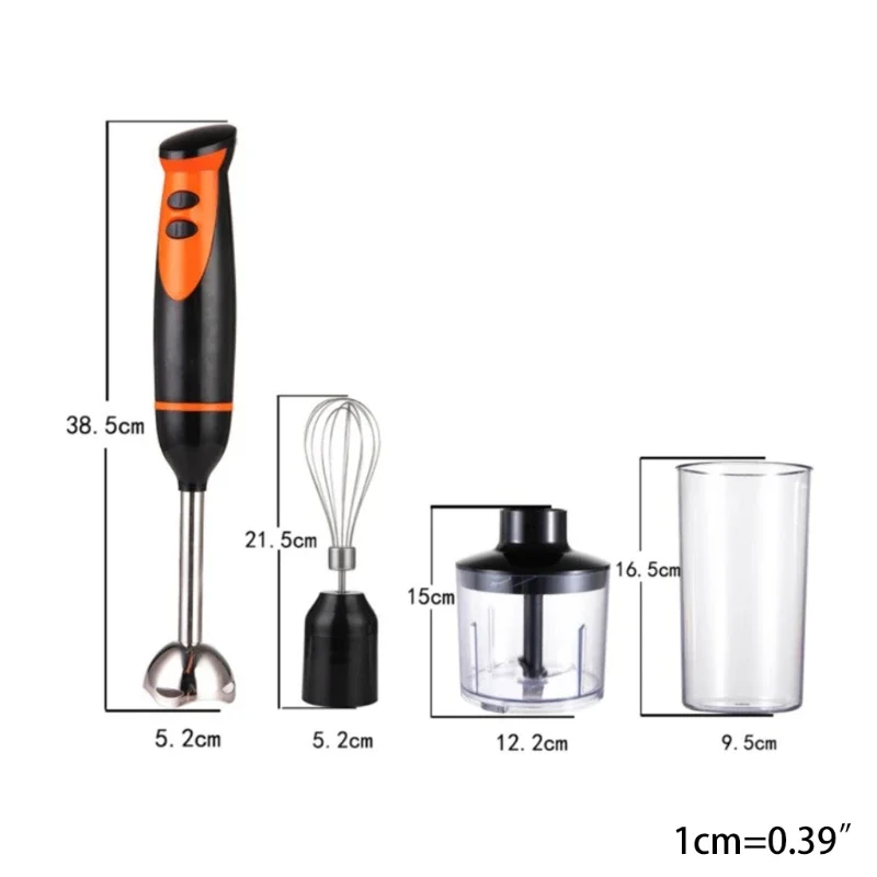 Zanurzeniowy blender ręczny o dużej mocy 300 W do koktajli mlecznych, soku, uzupełniający dla dzieci zawiera Smoothie Drop Shipping