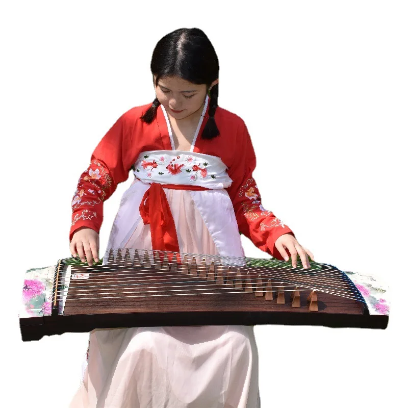 100cm stringed Mini Guzheng Colorful Painting Portable Small Guzheng for Beginner Practice performance Chinese Music Instruments
