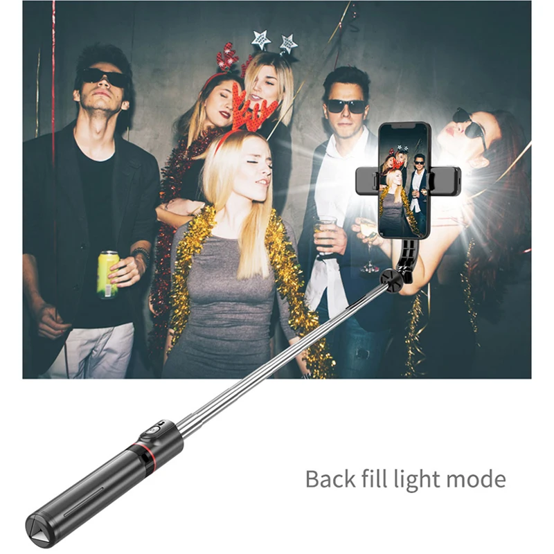 FANGTUOSI 1160mm Extended version bluetooth selfie stick fill light tripod with remote shutter for Android IOS 2024 latest hot