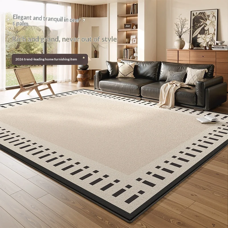 

Modern Luxury Waterproof Home Rug Living Room Bedroom Bedside Sofa Carpet Mat Easy Clean Stain Resistant Non Slip Soft Plush