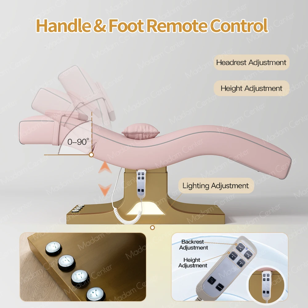 Curved Eyelash Lashista Stretcher Bed Camilla Cama Lash Massage Cosmetic Table Eyelash Extension Bed Chair