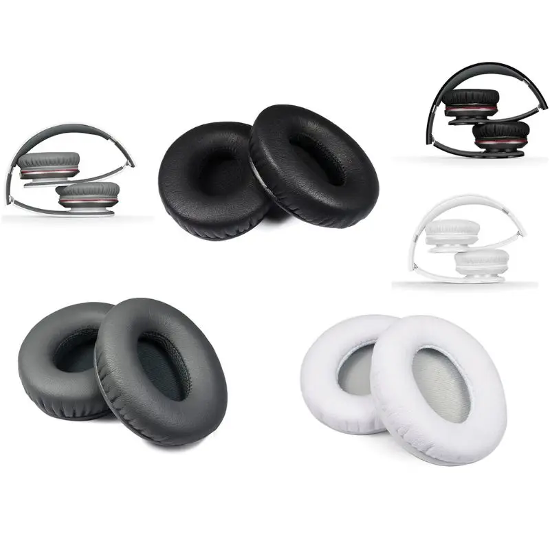 1 Pair Earphone Ear Pads Sponge Soft Foam Cushion Cups Replacement for Monster Beats By Dr Dre Solo & Solo HD Headphone